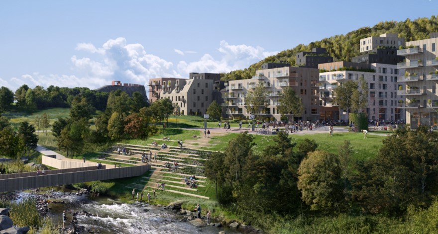 Franzefoss illustrasjon av Tag arktitekter