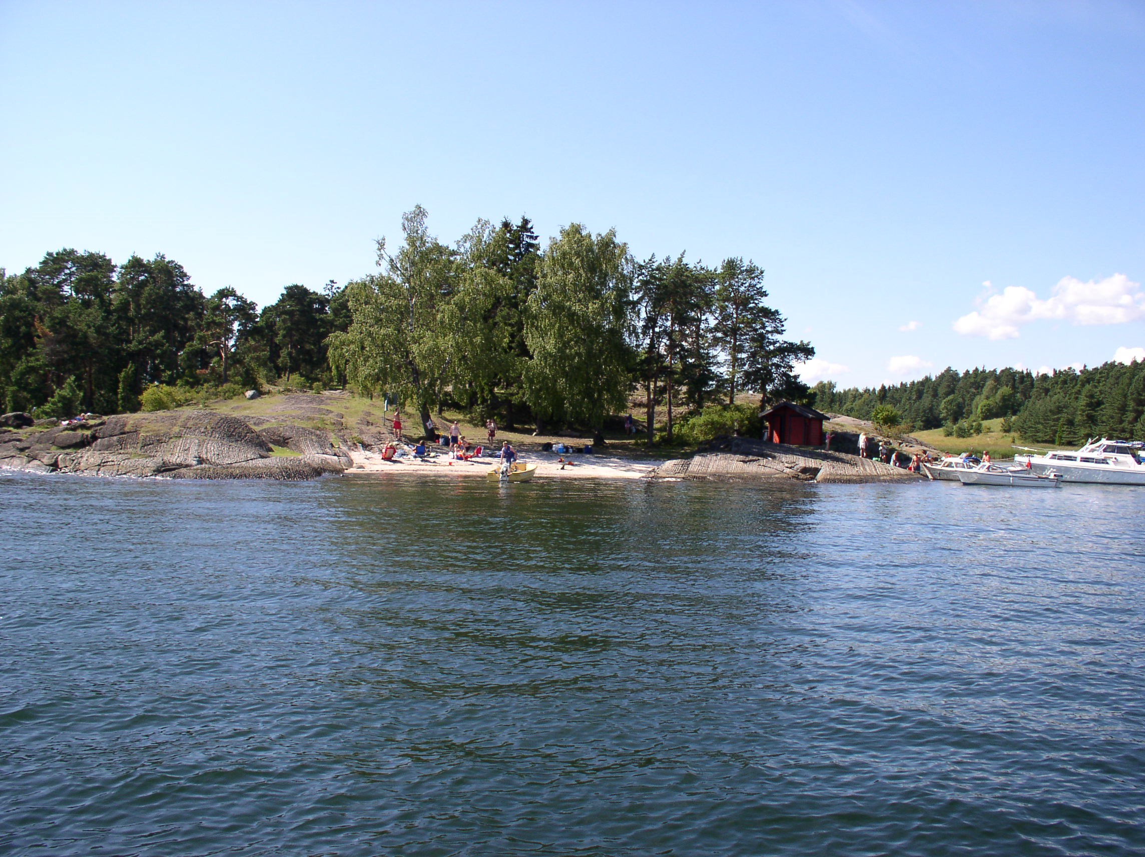 Bade- og båtliv på Borøya