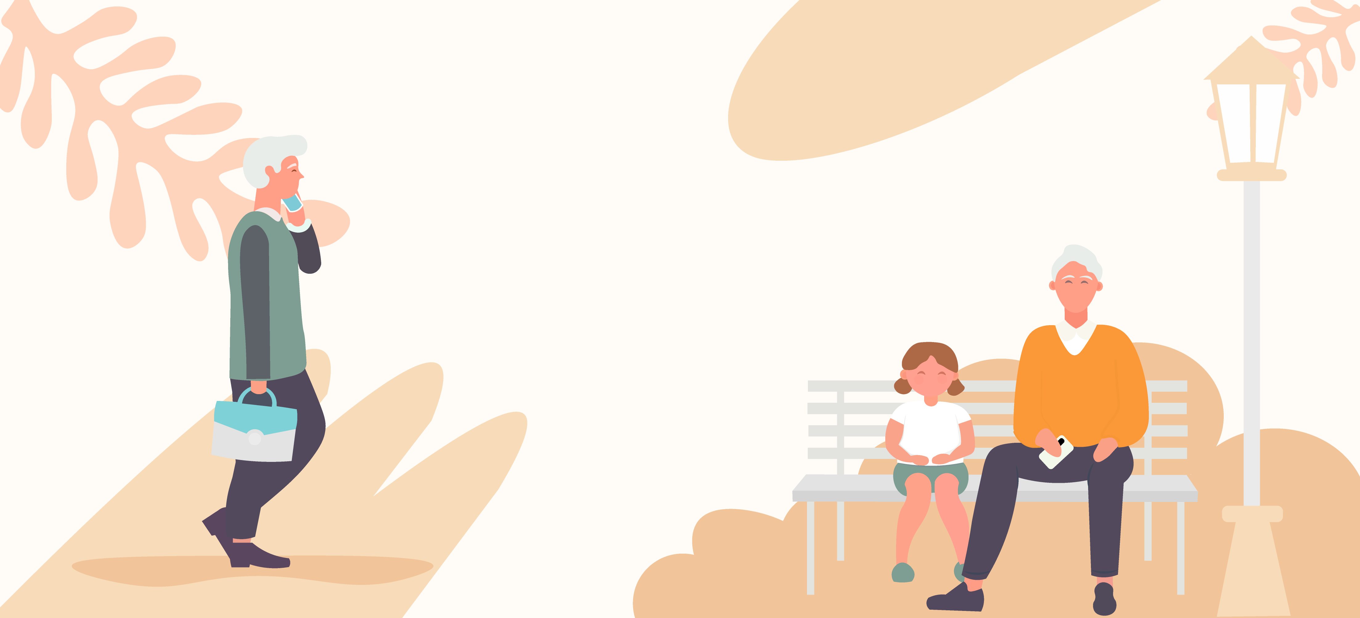 Illustrasjon om jobb og frivillighet til aldersvennlig Bærum