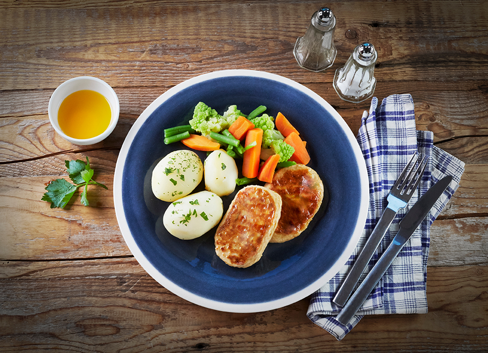 Laksekarbonader smør romanesko