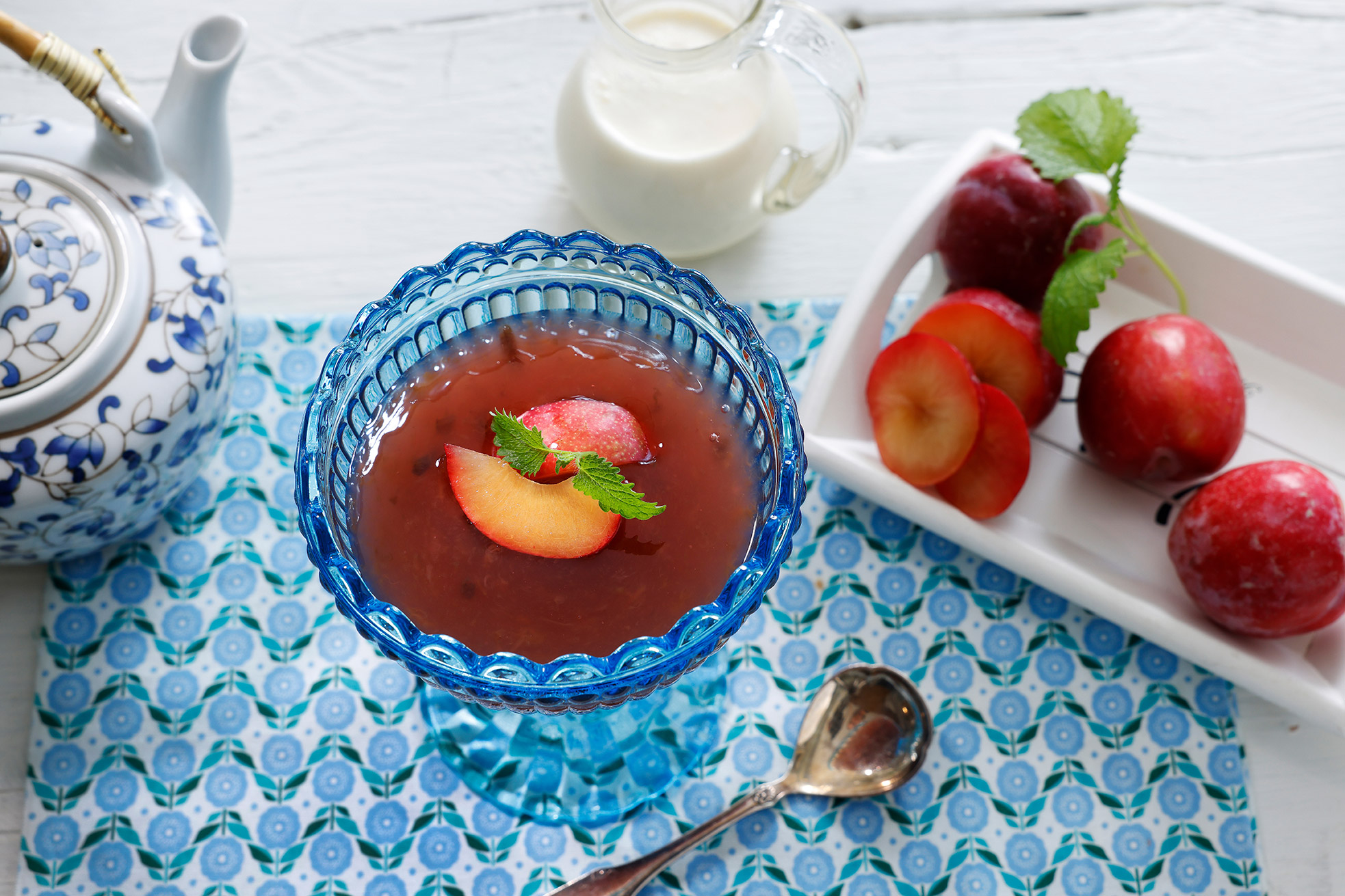 Plommegrøt med fløtemelk