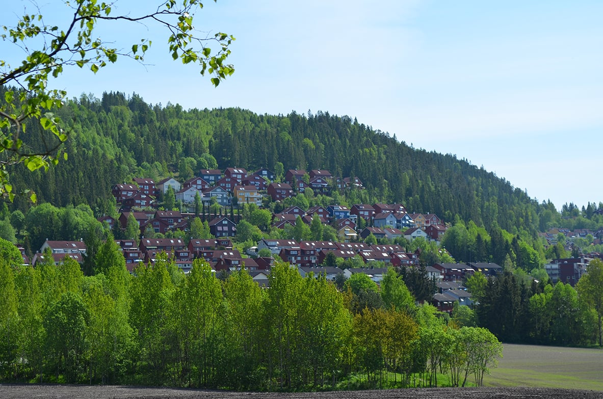 Helset ble bygget ut med ca 700 boliger på 1980-tallet.