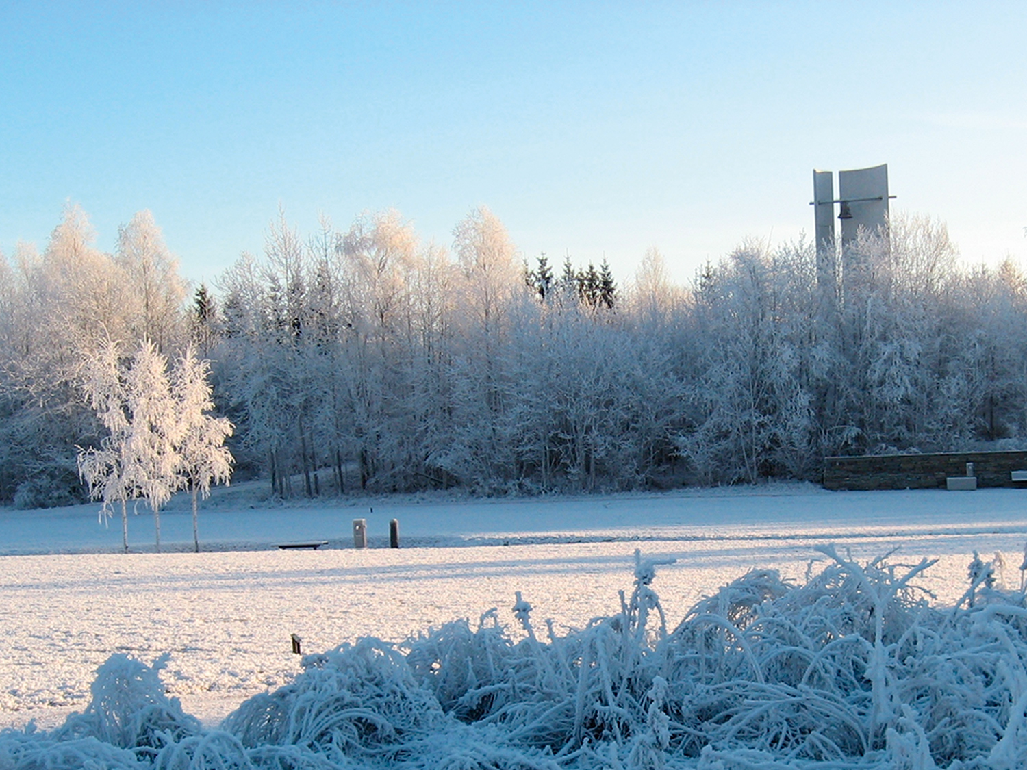 Klokketårnet på Steinsskogen gravlund