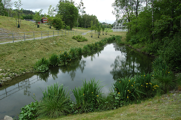 Bekk i landskap - Bildeblokk